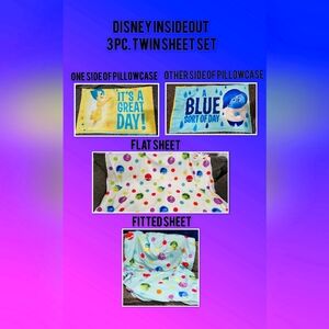 Disney Pixar Inside Out 3pc. Twin Sheet Set